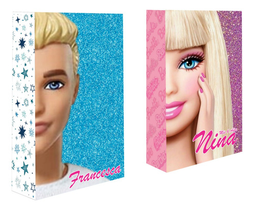 40 Bolsitas De Cotillon Personalizadas Barbie