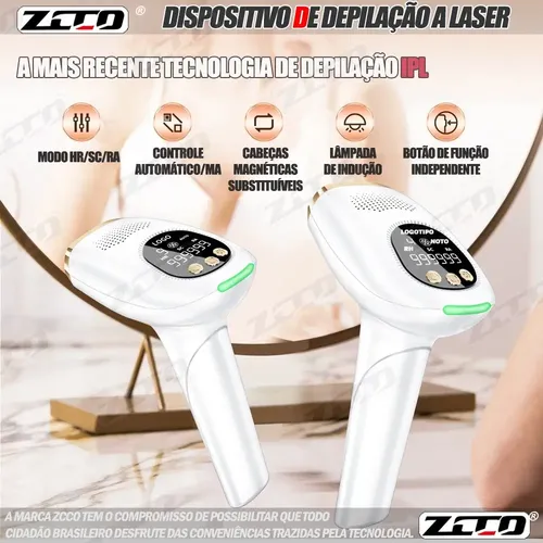 Maquina De Depilacao Laser 990 Mil Luz Pulsada Três Modos