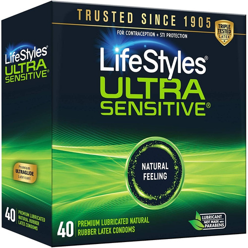 Lifestyles Preservativos Lubricados Sensación Natural 40