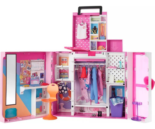 Barbie Dream Closet Con Ropa Y Accesorios
