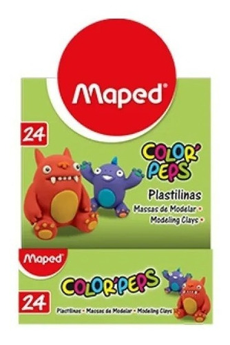 Imagen 2 de 7 de Plastilina Color Peps 20 Grs X 48 Unidades Surtidas Maped Ed