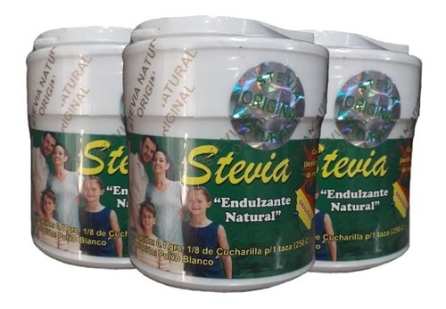 3 Adoçante Natural De 65g. Stevia Pura Importada!