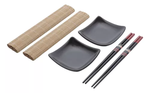 Kit Jogo Jantar 2 Lugares Japonês - 6 Peças