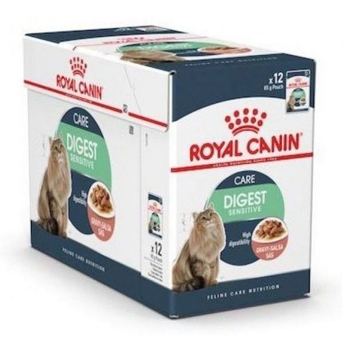 Caja 12 Pouch Royal Canin Digest Sensitive Gato X 85g Caba