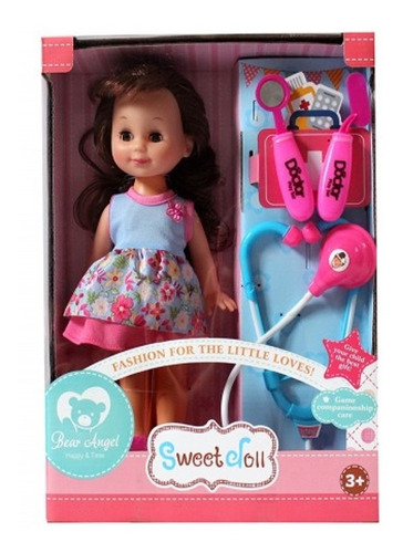 Muñeca Con Vestido Y Accesorios De Doctora Sweet Doll