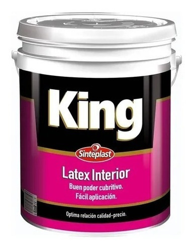 Pintura Latex King Interior 20lt - Envío Gratis!!