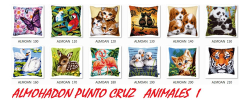 Almohadon Para Bordar En Punto Cruz - Kit Completo Aguja