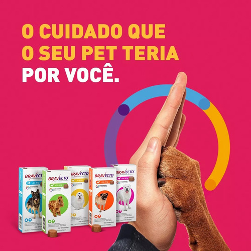 Antipulgas E Carrapatos Bravecto 10 A 20 Kg