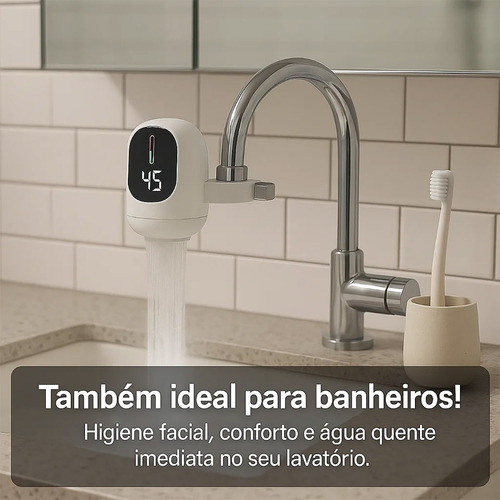 Aquecedor De Torneira Elétrico 3000w Água Quente Instantânea