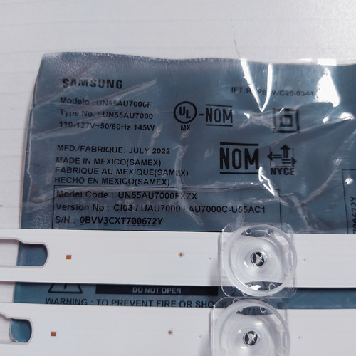 Kit De Leds Para Pantalla Samsung Modelo Un55au7000f (Usado)