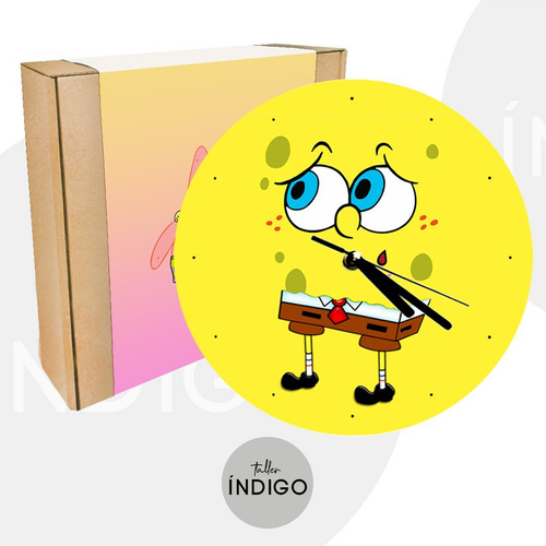 Reloj  Bob Esponja + Empaque Personalizado  Artesanal