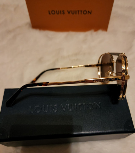 Gafas Lentes Louis Vuitton Z1423e Doradas Aviador Ocean Dorado Negro Dorado Dorado (Usado)