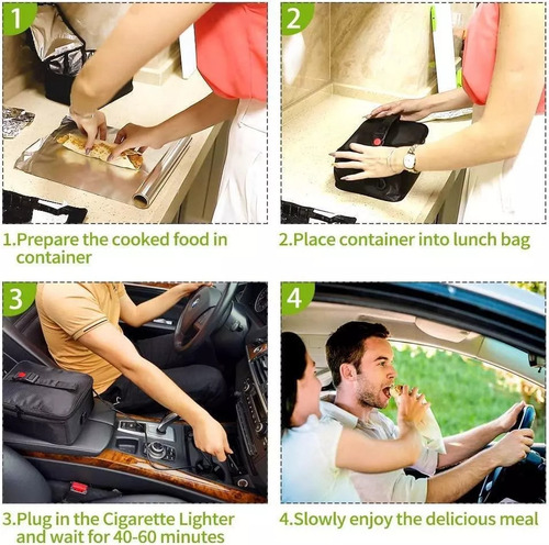 Mini Horno Microondas Portátil Con Aislamiento Para Coche