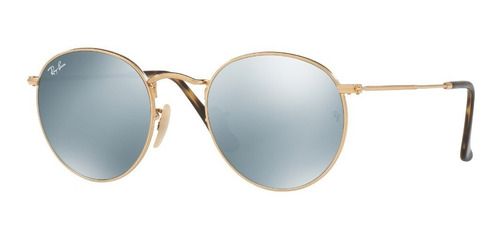 Gafas De Sol Ray-ban® Round Metal Flat Silver Flash 