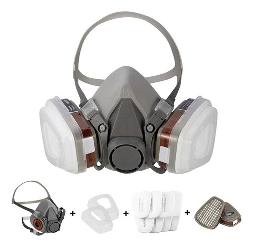Máscara Respiradora Reutilizable Con Forma De Media Cara 620
