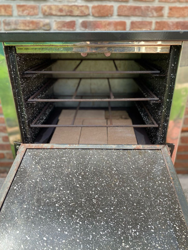 Horno Pizzero Chico 3 Moldes Con Tostador Con Envio Plateado (Usado)