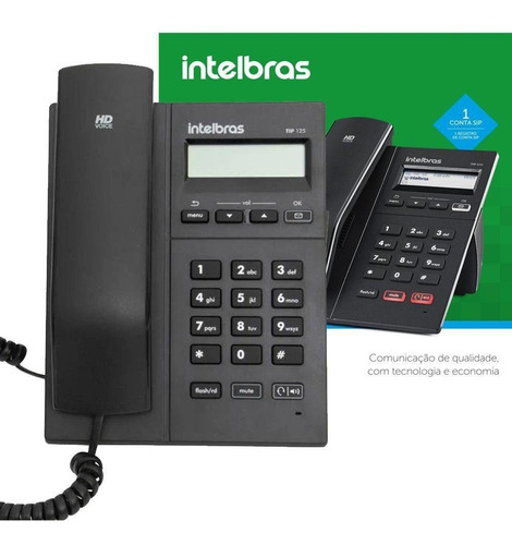 Telefone Ip Tip 125i Intelbras