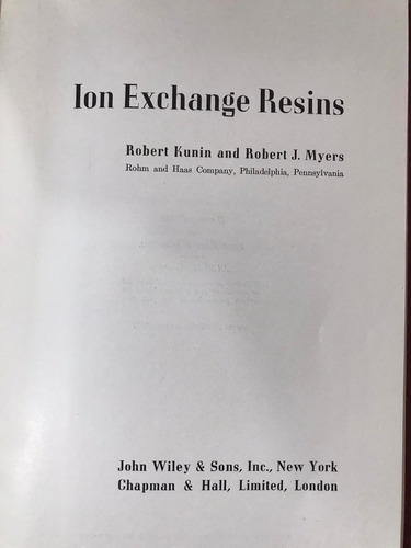 Ion Exchange Resins