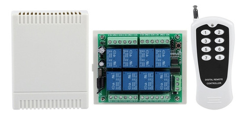 1000m Dc 12v 8ch Canales Relé Rf Interruptor De Control Rem