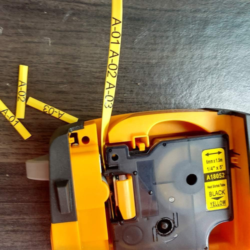 Aonomi Cinta Repuesto Dymo 18052 Amarilla Tubo 6mmx1.5m