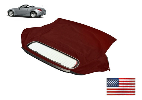 Capota Convertible Nissan 350z 2003-2009 Rojo Vidrio Canvas