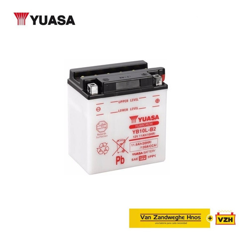 Bateria Motos Yuasa Yb10l-b2 12v 11ah Vzh Srl