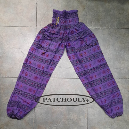 Imagen 2 de 2 de Pantalon Babucha Yoga Tai Chi Meditacion Hindu Ohm Chico M/l
