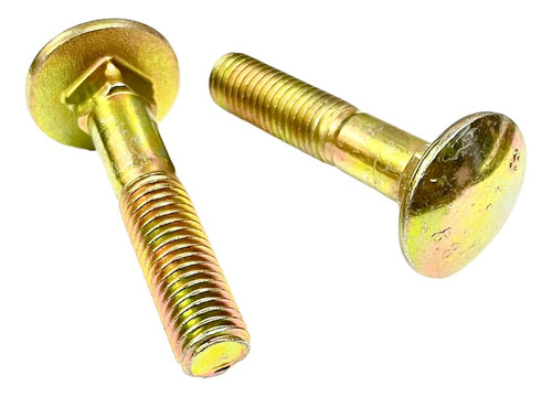 Parafuso Francês M10 X 60mm C/ Porca Passo 1,5mm - 05 Peças