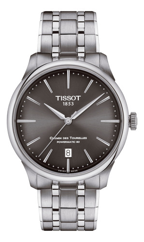 Reloj Tissot Chemin Des Tourelles Powermatic 80 Grafito