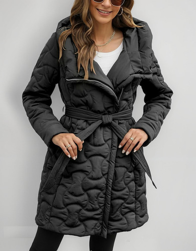 Chamarra Acolchada Ligera Puffer Primavera Con Capucha Blv11