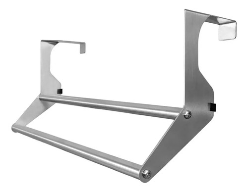 Suporte Porta Toalha Para Box Perfil 60cm Aço Inox Escovado Cor Escovado Fosco