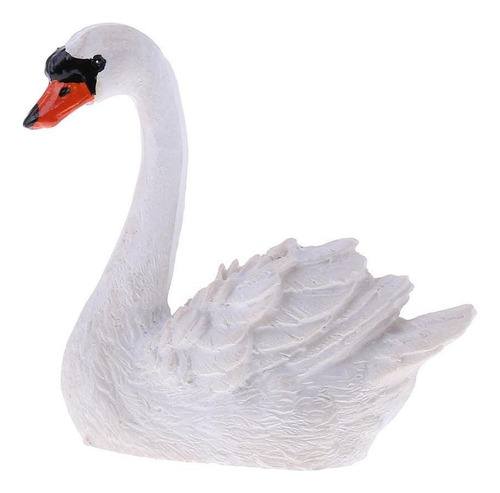 2x Modelo De Cisne De Resina De Jardim Em Casa Para Diy