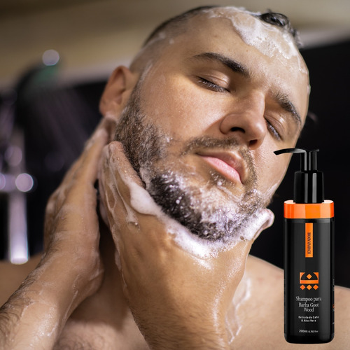 Shampoo Para Barba Goot Wood Limpeza Hidratação E Maciez