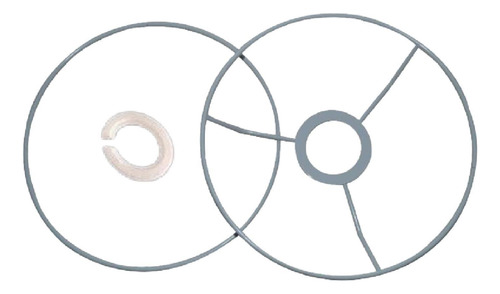 Moldura De Anel Para Abajur E27/e14, Acessórios De Ferro,