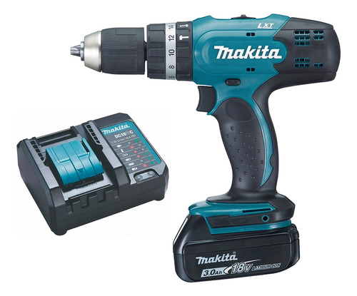 Parafusadeira Furadeira Impacto À Bateria 18v Dhp453 Makita Cor Azul-turquesa 110v/220v