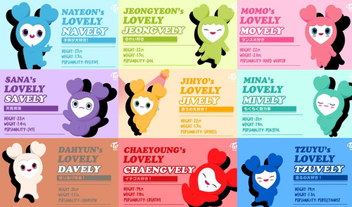 Llavero Peluche Plush Colgante Twice Kawaii Kpop Color Rosado