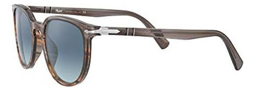 Persol Po3226s Gafas De Sol Redondas, Azul Degradado A Rayas