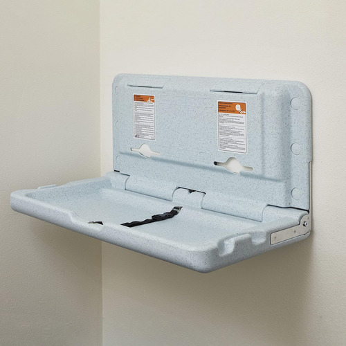 Horizontal Wall-mounted Baby Changing Station, Wall-mounted,