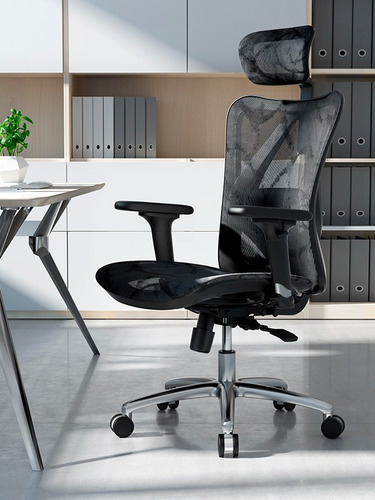 Imagen 6 de 8 de Silla Ergonómica Para Oficina Qatar Black _ Decorplas