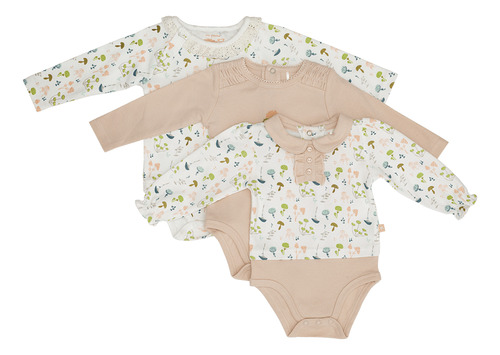 Pack Body 3 Pcs Bebé Niña