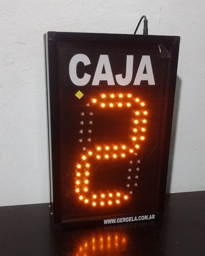 Turnero Led Caja - Control Inalambrico Rf - Con 2 Controles