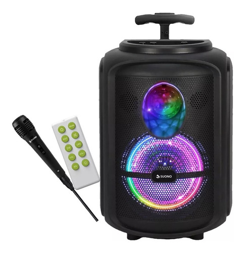 Parlante Torre Karaoke Portatil Bluetooth Luces Led Alta Luminosidad Fiesta Efectos 