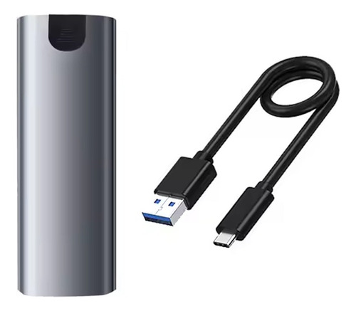Gabinete Para Disco Duro Nvme Y Sata 2 En 1 A Usb Tipo A/c Plateado