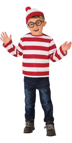 Disfraz Infantil Unisex De Rubies Wheres Waldo, Como Se Mues