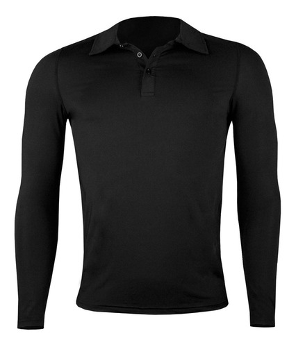 Polera Pique Manga Larga Stretch & Dryfit Hombre 9105