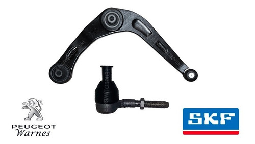 Kit Extremo + Parrilla Susp Derecho Skf Peugeot 207 Compact