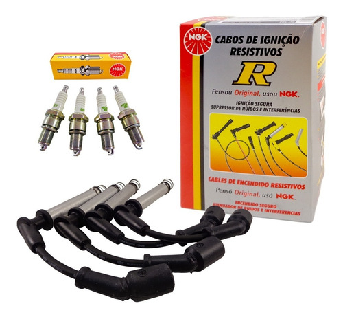 Kit Cables+bujias Ngk Chevrolet Prisma 12/ Onix 1.4 8v