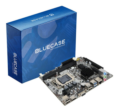 Placa Mãe Bluecase Intel H81 Lga 1150 Ddr3 Rede 1000 Bmbh81