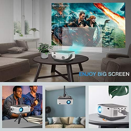 Fangor Proyector Wifi Bluetooth 8400mah Batería, Proyector D