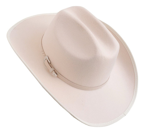 Sombrero Vaquero Unisex, Tipo Borsalino En Gamuza 